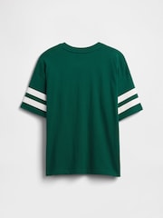 Gap Green Varsity Crew Neck Short Sleeve T-Shirt (4-13yrs) - Image 2 of 3