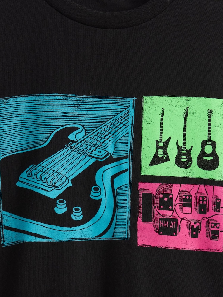 Gap Black Graphic T-Shirt (4-13yrs) - Image 3 of 3 Gap Black Graphic T-Shirt (4-13yrs) - Image 3 of 3