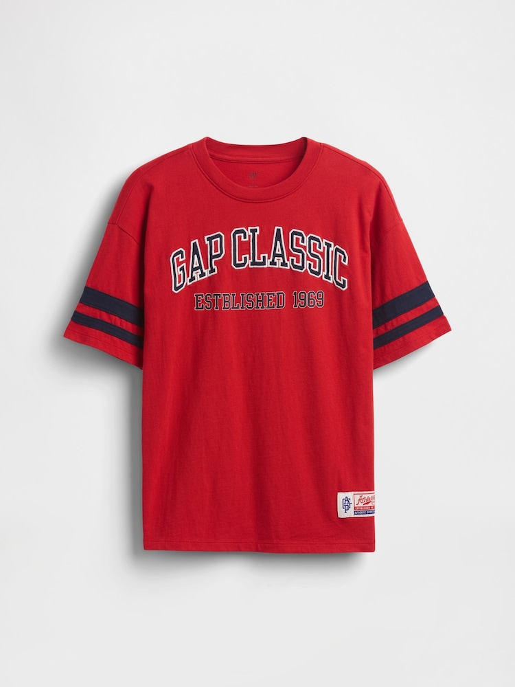 Gap Red Logo Jersey Short Sleeve T-Shirt (4-13yrs) - Image 1 of 2