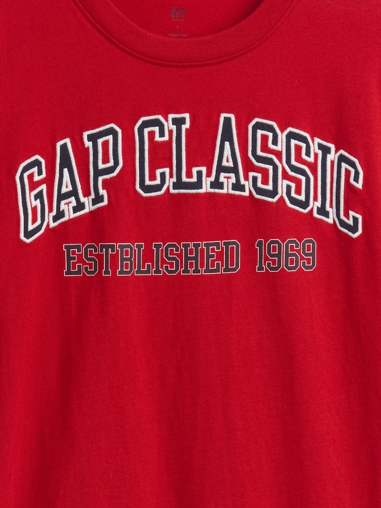 Gap Red Logo Jersey Short Sleeve T-Shirt (4-13yrs) - Image 2 of 2