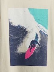 Gap Cream Graphic T-Shirt (4-13yrs) - Image 2 of 2