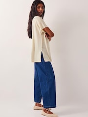 Monsoon Yellow Cloe Knitted Collar Top - Image 3 of 4