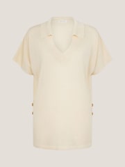 Monsoon Yellow Cloe Knitted Collar Top - Image 4 of 4