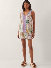 Monsoon Natural Kaia Floral Print Cami Top - Image 3 of 3