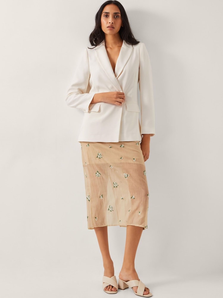 Monsoon Natural Ashley Double-Breasted Blazer - Image 5 of 5