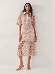 Monsoon Alanna Sheer Appliqué Shirt - Imagen 1 de 5