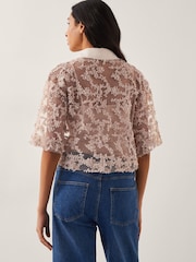 Monsoon Alanna Sheer Appliqué Shirt - Imagen 4 de 5