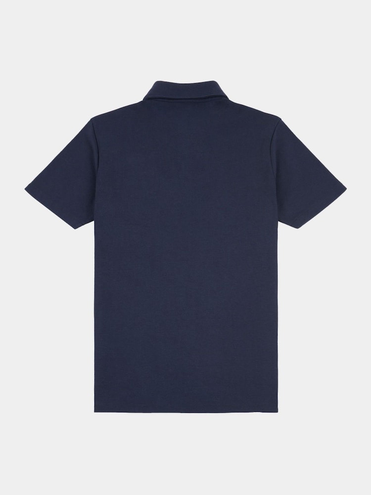 Синий - Peckham Rye Mens Jersey Polo Shirt - Image 2 of 5