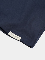 Синий - Peckham Rye Mens Jersey Polo Shirt - Image 3 of 5