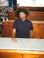 Синий - Peckham Rye Mens Jersey Polo Shirt - Image 5 of 5