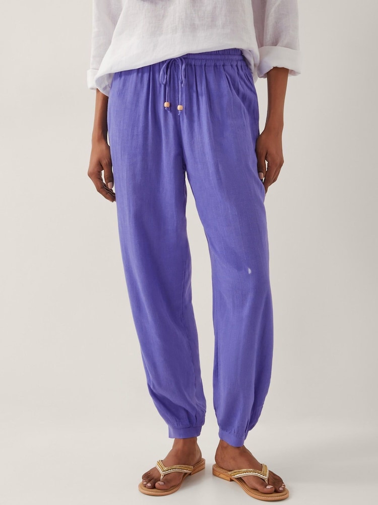 Monsoon Blue Judy Tapered Trousers - Image 2 of 5