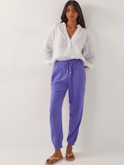 Monsoon Blue Judy Tapered Trousers - Image 5 of 5