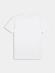 Peckham Rye White Mens Pique Texture T-Shirt - Image 2 of 3