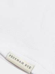 Peckham Rye White Mens Pique Texture T-Shirt - Image 3 of 3