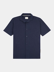 Peckham Rye Blue Mens Jersey Revere Shirt - Image 1 of 3