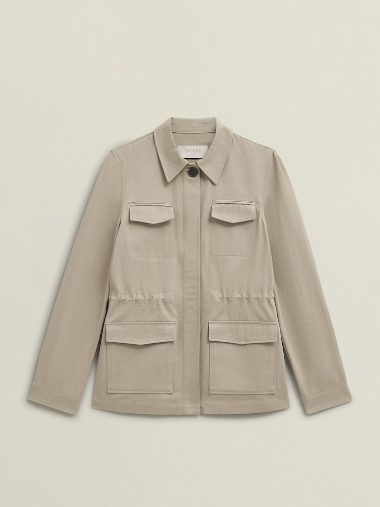 Hobbs Grey Mandy 100% Cotton Jacket - Image 4 of 4