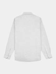 Peckham Rye Grey Mens Cotton Blend 100% Linen Shirt - Image 2 of 5