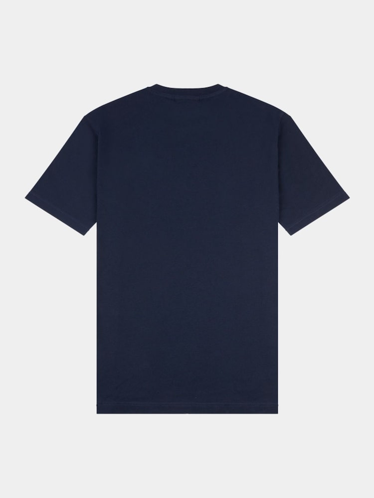 Синий - Peckham Rye Mens Logo 100% Cotton T-Shirt - Image 2 of 3