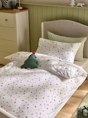Delicate Christmas Duvet Cover and Pillowcase Set - Image 3 of 6