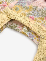 Gap Yellow Floral Ruffle Square Neck Outfit Set (Newborn-24mths) - Image 3 of 6