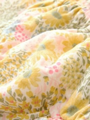 Gap Yellow Floral Ruffle Square Neck Outfit Set (Newborn-24mths) - Image 4 of 6