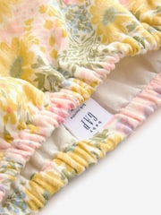 Gap Yellow Floral Ruffle Square Neck Outfit Set (Newborn-24mths) - Image 5 of 6