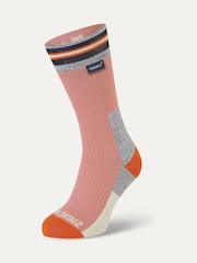 Sealskinz Surlingham Waterproof All Weather Mid Length Striped Cuff Socks - Image 1 of 2