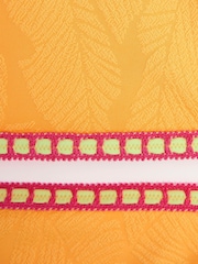 River Island Orange Girls Palm Textured T-Shirt Bikini - Image 4 of 4