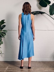 Vivere Blue Zelma Crinkle Sleeveless Dress - Image 2 of 4