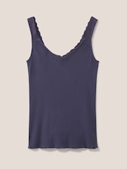 White Stuff blue Seabreeze 100% Cotton Vest - Image 10 of 13