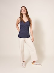 White Stuff blue Seabreeze 100% Cotton Vest - Image 2 of 7