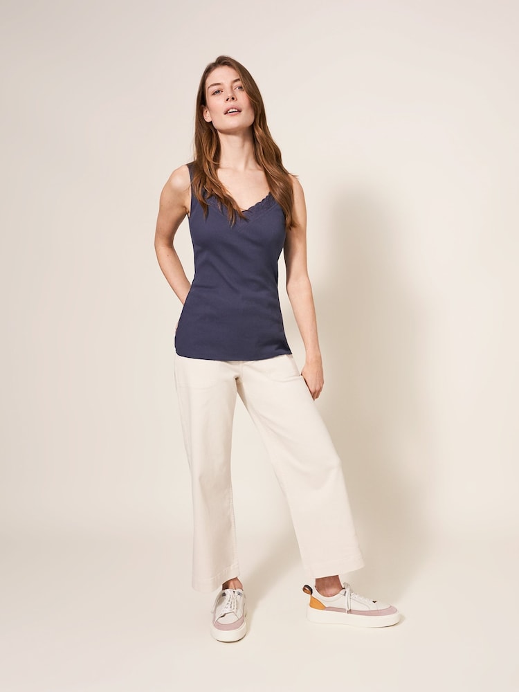 White Stuff blue Seabreeze 100% Cotton Vest - Image 2 of 7
