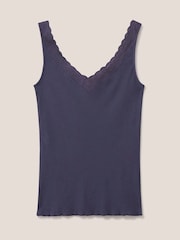 White Stuff blue Seabreeze 100% Cotton Vest - Image 6 of 7