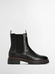 Barbour® Black Evie Leather Chelsea Boot - Image 1 of 12
