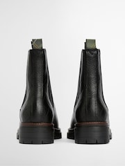 Barbour® Black Evie Leather Chelsea Boot - Image 7 of 12