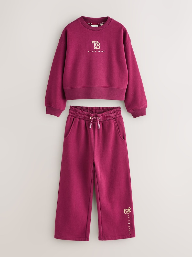 Baker by Ted Baker 2 Piece Varsity Sweater and Wide Leg Joggers Set - Image 1 of 5
