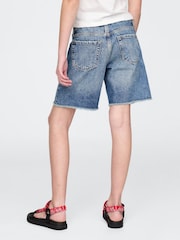 Gap Mid Wash Blue Low Rise Stride Denim Bermuda Shorts (5-13yrs) - Image 2 of 5