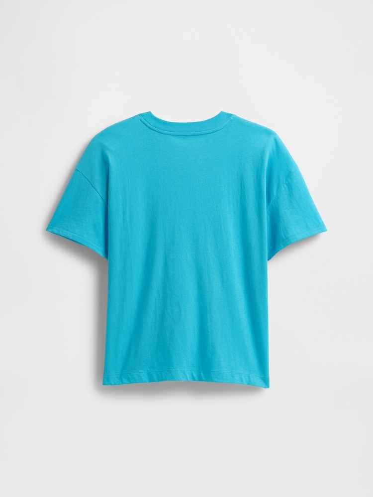 Gap Blue Disney Minnie Mouse Crew Neck T-Shirt (4-13yrs) - Image 2 of 3