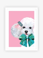 Eleanor Bowmer White Hun Poodle Framed Art - Image 1 of 3