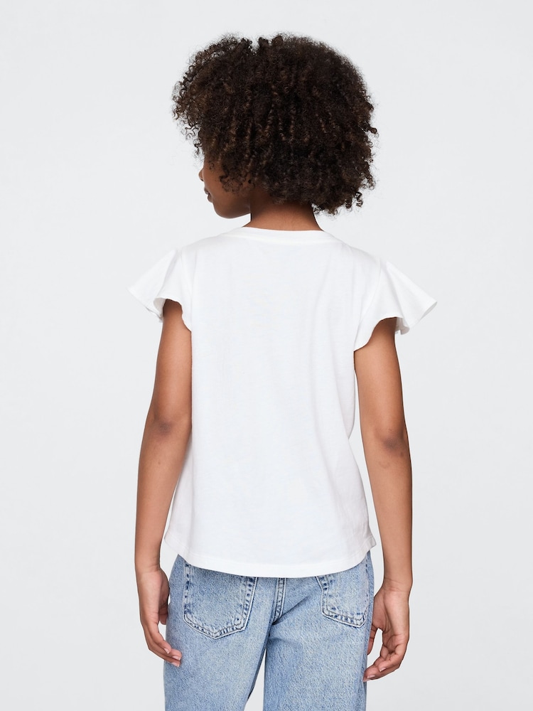 Blanco con fresas - Gap Flippy-Sequin Graphic T-Shirt (4-13yrs) - Imagen 2 de 4