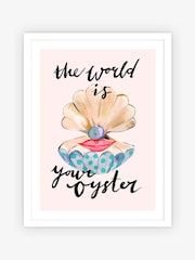 Eleanor Bowmer White The World is Your Oyster Framed Art - Image 1 of 3