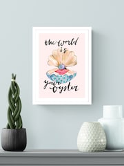 Eleanor Bowmer White The World is Your Oyster Framed Art - Image 2 of 3