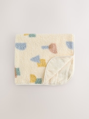 Cream Shapes Baby Fleece Blanket - Image 1 of 5