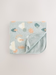 Sage Woodland Shapes Baby Fleece Blanket - Image 1 of 5