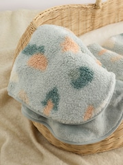 Sage Woodland Shapes Baby Fleece Blanket - Image 5 of 5