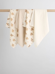 Neutral Hamish the Cow Baby Muslins Cloths 4 Pack - Image 1 of 5
