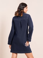 Friends Like These Rinse Wash Long Sleeve A Line Mini Dress - Image 4 of 4
