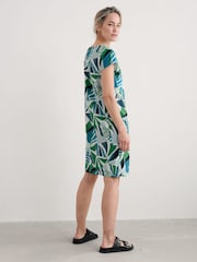 Seasalt Cornwall Green Petite River Cove Shift 100% Cotton Dress - Image 2 of 5