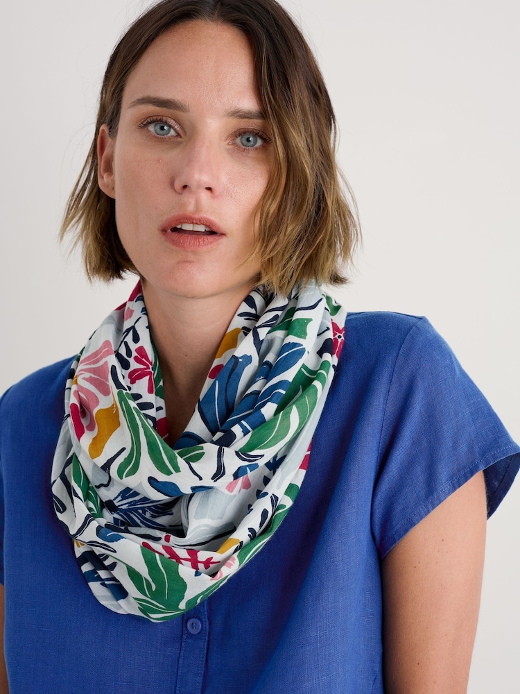 Seasalt Cornwall Multi Summer Circle Scarf - Image 2 of 5 Seasalt Cornwall Multi Summer Circle Scarf - Image 2 of 5