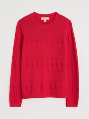 Seasalt Cornwall Red Kinter 100% Cotton Jumper - Image 4 of 5